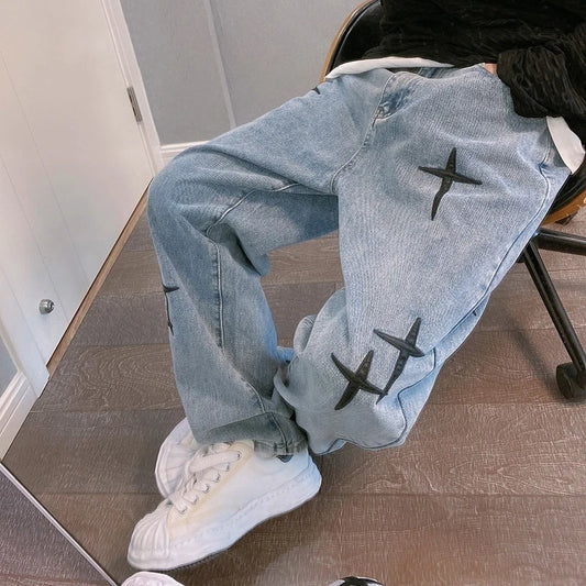 Baggy Wide Leg Streetwear Jeans