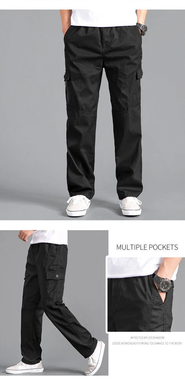 Men’s Oversized Cotton Cargo Pants