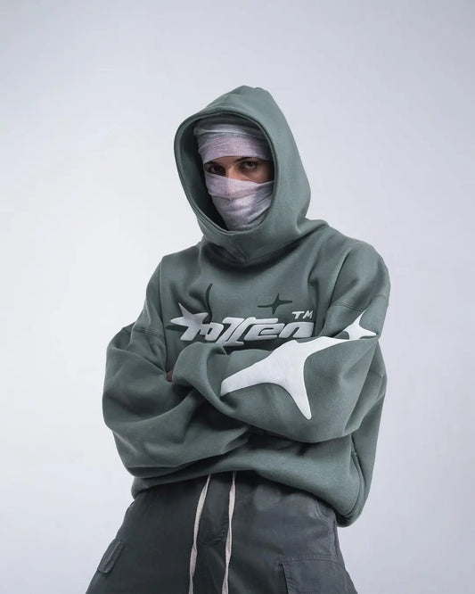 Retro Gothic Streetwear Hoodie for Men